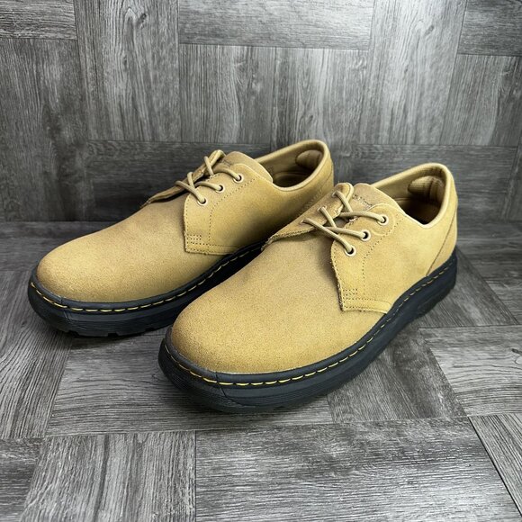 Dr. Martens Crewson Lo Men's size 13 Wheat Suede Oxford Shoes - Picture 3 of 8